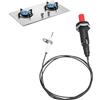 Helweet Piezo Accensione, Accenditore Piezoelettrico, Piezo Spark Ignition Kit, Accenditore Ceramico, Adatto per Griglie, Campeggio, Caminetti, Gas, Fornelli, Forni, Stufe