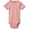 Wheat Ragazza Rib Body pagliaccetto S/S Lace Elisa GOTS certificato