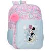 Disney Minnie Happy Zaino per bambini, zaino scolastico, realizzato in poliestere, tasche laterali, spalline larghe regolabili, maniglia superiore per appenderla, sistema magic Fix., Zaino Minnie