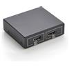 Amazon Basics - Splitter HDMI 1 Ingresso 2 Uscite, 4K a 30 Hz per Due Monitor, PC, laptop, Lettori DVD, Xbox, Roku, Chromecast, Cavo di Alimentazione USB, da USB-A a DC 1m, solo Modalità Mirror, Nero