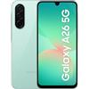 Samsung Galaxy A26 5G, Smartphone con Funzioni intelligenti, 3 anni di Garanzia del produttore, Display Super AMOLED 6.7", 6GB RAM, 128GB, 5.000 mAh, memoria espandibile, Mint [Versione Italiana]
