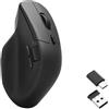 Keychron M6 - Mouse Bluetooth wireless USB a doppio scorrimento, colore: Nero