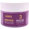 HAIR BODY STORE Maschera illuminante 3 LAMIX Triple Action chioma effetto specchio lucente e piena di riflessi laminazione per capelli 250ml