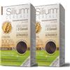 Silium Cosmetici - Colorazione Permanente per Capelli 5.0 Castano Chiaro Naturale, senza Ammoniaca, 100% Copertura Capelli Bianchi, con 5 Cereali, pack da 2