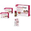 PromoPharma Annurkap TRATTAMENTO INTENSIVO FORTIFICANTE - ENERGIZZANTE Confezione per 1 mese di trattamento: 10 fiale monodose da 8 ml + 2 Confezioni da 60 compresse + Shampoo Coadiuvante Anticaduta in OMAGGIO