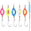 JaneYi 5 Pezzi Cucchiai da Pesca Trota Kit Esche Artificiali Spinning Esche UV-Attive e Autoluminose Ondulanti Spinning Esca per la Pesca alla Trota con Rimozione Amo Pesca e Scatola