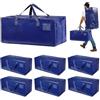 Dokeno Set da 6 Borse da trasloco extra large,Scatole trasloco con cinghie per zaino,zip e manici resistenti,Borsa Portaoggetti Grande in Poliestere,impermeabili Borsa di stoccaggi per piumoni,vestiti