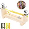 TXXATX Telaio per Braccialetti 17-30cm Paracord Kit con 4 Pezzi Paracord 4mm Telaio Braccialetti Legno Paracord Jig Braccialetto Maker per Intrecciare Braccialetti Fai-da-te Collane