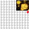 Kimuwote 100 Pezzi Mini LED Palloncini Luci, Rotondo Lampada a Palloncino, Led Lanterne di Carta, Mini LED per Palloncini Lanterne di Carta per Matrimonio Compleanno Festa di Natale Capodanno Decorazione