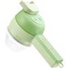 WANGCL 4 in 1 Handheld Elettrico Tagliaverdure Set Senza Fili Aglio Fango Schiacciapatate con Spazzola per Aglio Peperoncino Cipolla Sedano Zenzero Carne
