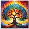 Yiminu.DS Diamond Painting Kit Completo 1 Pezzi, Diamanti Painting Kit 5D Adulti, Pittura Diamante Quadri Con Perline, 30CM X 30CM, Baum Bunt