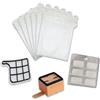 DL SERVICE Ricambi Kit adatto a Folletto Vk 135/136 | 6 Sacchetti + 1 Filtro Hepa + 1 Griglia Motore + 6 Profumi per Manutenzione e Pulizia del Folletto