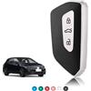 TOOMUME Cover Chiave TPU Texture in Pelle, Custodia Chiave Copri Chiave Adatto per VW Volkswagen Cupra Formentor Born Golf 8 Seat Leon MK4 Ibiza Ateca Skoda Kodiaq Fabia Enyaq Octavia