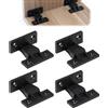 QTMMC Keku AS - 4 paia di raccordi a pressione per zoccolo, clip a pressione per pannello, in ABS, per mobili, bagno, pannelli, pannelli di fissaggio, clip per armadi, armadi, letti e tavoli