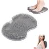 MagiSel Piedi Scrubber per Doccia, Pad Massaggio Doccia Piede in Silicone, Spazzola per Massaggio ai Piedi Antiscivolo per Deterge, Massaggiatore per Schiena, per Doccia, Allevia i Piedi Stanchi, Grigio