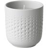 Villeroy & Boch - Manufacture Collier blanc candela profumata Perle Sparkle 8,5x8,5x9cm, porcellana Premium, durata di combustione di 40 ore