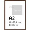 Pix FRAMES Cornice Foto - 42x59,4 cm (A2) - Portafoto da Parete Legno - Elegante Cornici da Parete - Porta Foto da Muro - Classico Quadretti da Parete - Moderno Portafoto - Marrone