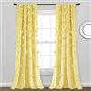Lush Decor Riley - Tenda a pannello per finestra, con dettagli a fiocco fatti a mano, elegante tenda singola per soggiorno, sala da pranzo o camera da letto, 137 x 213 cm (larghezza x lunghezza),