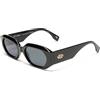 Le Specs SLAPTRASH IVORY - Occhiali da sole da donna, forma ovale con montatura ad alta protezione UV LSU2329601, Smoke Mono/Black