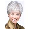 YXSHZ Parrucca da donna con capelli corti e ricci, per donne anziane, resistente al calore, a strati corti, colore grigio