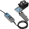 MooBeey Set saldatore digitale elettrico da 240 W, con pinzette parallele, stazione di saldatura portatile con regolazione della temperatura (200 - 480 °C), mini saldatore con indicatore LED