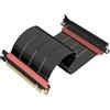 LINKUP - AVA5 Cavo Riser PCIE 5.0 | Pronto per RTX5090 RX9070 GPU | Velocità x16 128GB/s | Compatibile con PCIE 4.0 & WRX80/WRX90E | Angolo dritto Nero 20cm (Lunghezza totale 24cm)