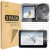 Mr.Shield Pellicola Protettiva per DJI OSMO Action 3 Camera Vetro Temperato [9H Durezza] [3 Pezzi] Protezione Schermo Senza Bolle