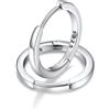 FaithHeart Argento 925 Sterling 12MM Orecchini Donna Regalo Ragazze Orecchini a Cerchio Delicato Orecchini Cerchio Piccoli Antiallergico di Alta qualità