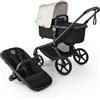 Bugaboo Fox 5 Renew, Passeggino Multi-Terreno 2 in 1 per Bambini, Chiusura Facile, Navicella Spaziosa, Seduta da Bambino Estensibile, Telaio Grafite e Cappottina Misty White