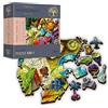 Trefl - Puzzle in legno, cocktail colorati - 500 + 1 elementi, artigianato ligneo, forme irregolari, 50 personaggi da viaggio, moderno puzzle premium, fai da te, per adulti e bambini dai 12 anni