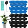 WD&CD 48 Pcs Moscerini Piante Interno Adesivi Gialli Trappola per Mosche Acchiappamosche Adesivo per Moscerini, Afidi, Mosche Minatori e Mosche Bianche - Nero+Blu
