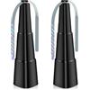 UQTUKO Scaccia Mosche da Tavolo, 2 Pezzi Portatile Repellente per Mosche Repellente Mosche da Tavolo con Interruttore Anti Mosche da Esterno Fan Pieghevole e Sospendibile per Outdoor Indoor, Nero