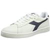 Diadora Game L Low Waxed, Sneaker Unisex - Adulto, White Blue, 40 EU
