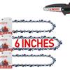 FuGuiB 3Pcs FUGUIB 6 Pollici Catena Motosega 1/4LP 1,1 mm 39 Maglie 15 cm