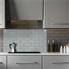 Relaxdays Kitchen Splatter Guard 70 cm Paraschizzi, Pannello Antischizzo Cucina, Protezione Piastrelle & Angolo Cottura, HxL 70x40 cm, Trasparente, Vetro