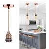 YINYI Portalampada E27 in Metallo Lampada a Sospensione, Retro Plafoniere Lampadario Titolare Accessori con 120CM Regolabile Cavo, Lampada a Sospensione per Ristoranti Cucina Soggiorno Caffè Bar