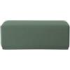 EBETA Spandex Fodera per sgabello, Elastico Fodera per poggiapiedi Fodere coprisgabello, Rivestimento per pouf, Jacquard per pouf poggiapiedi (Verde Chiaro)