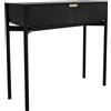Hartô - Consolle Marius - Nero - Massello di quercia colorato - Designer Pierre-François Dubois