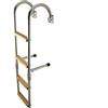 Scaletta passamano 3gr inox/legno