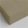 GX GARGIX Lenzuolo Sotto con Angoli in Cotone 100%, Singolo 90x200cm, Piazza e Mezza 140x200cm, Matrimoniale 180x200cm, con Angoli MAXI 25cm VARI COLORI (Beige, Una Piazza e Mezza)