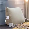 Rucener Schienale Letto Triangolari Cuscino Letto Schiena Schienale Testata Letto Divano Cuscino Lettura Il Perfetto Cuscino perLettura Regalo per la festa del papà Leggermente abbronzato 45CM