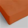 GX GARGIX Lenzuolo Sotto con Angoli in Cotone 100%, Singolo 90x200cm, Piazza e Mezza 140x200cm, Matrimoniale 180x200cm, con Angoli MAXI 25cm VARI COLORI (Arancio, Matrimoniale)