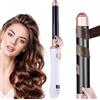 XINYUNXIN Ferro arricciacapelli rotante automatico professionale, 13 temperature regolabili, 30 secondi di riscaldamento istantaneo, 1 ora di spegnimento automatico, doppio voltaggio 110-240V (D)