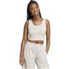 Adidas Canotta Donna Adidas Essentials Small Logo Cotton Lifestyle Donna Grigio
