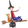 WOW! STUFF The Witch and Cat From Room On The Broom Twin Pack - Articulated Collectable Action Figures , Official Toys and Gifts from The Julia Donaldson and Axel Scheffler Books and Films,Brown