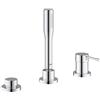 GROHE Essence New Miscelatore Monocomando Bordo Vasca a 3 Fori, qualità made in germany, cromatura Starlight, Cromo 19976001