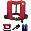 VELERIA SAN GIORGIO Kit Salvagente Autogonfiabile SKIPPER 150 HX con Sottogamba e Luce Led - Veleria San Giorgio