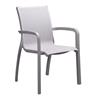 GROSFILLEX Offerta Sunset poltrona struttura grigio platinium telo grigio t30 (minimo 16 pezzi)
