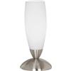Eglo Leuchten my light Lumetto Slim in vetro moderno e acciaio satinato 1XE14 82305/20