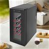 DSYOGX - Frigorifero, 12 bottiglie di vino frigorifero, 33 l volume vino frigorifero, può vino rosso, champagne, brandy, vino rosso semi-secco, vino rosso secco, nero